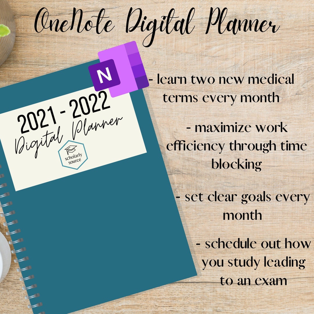Onenote Student Digital Planner for Biology Nursing Pre-med - Etsy