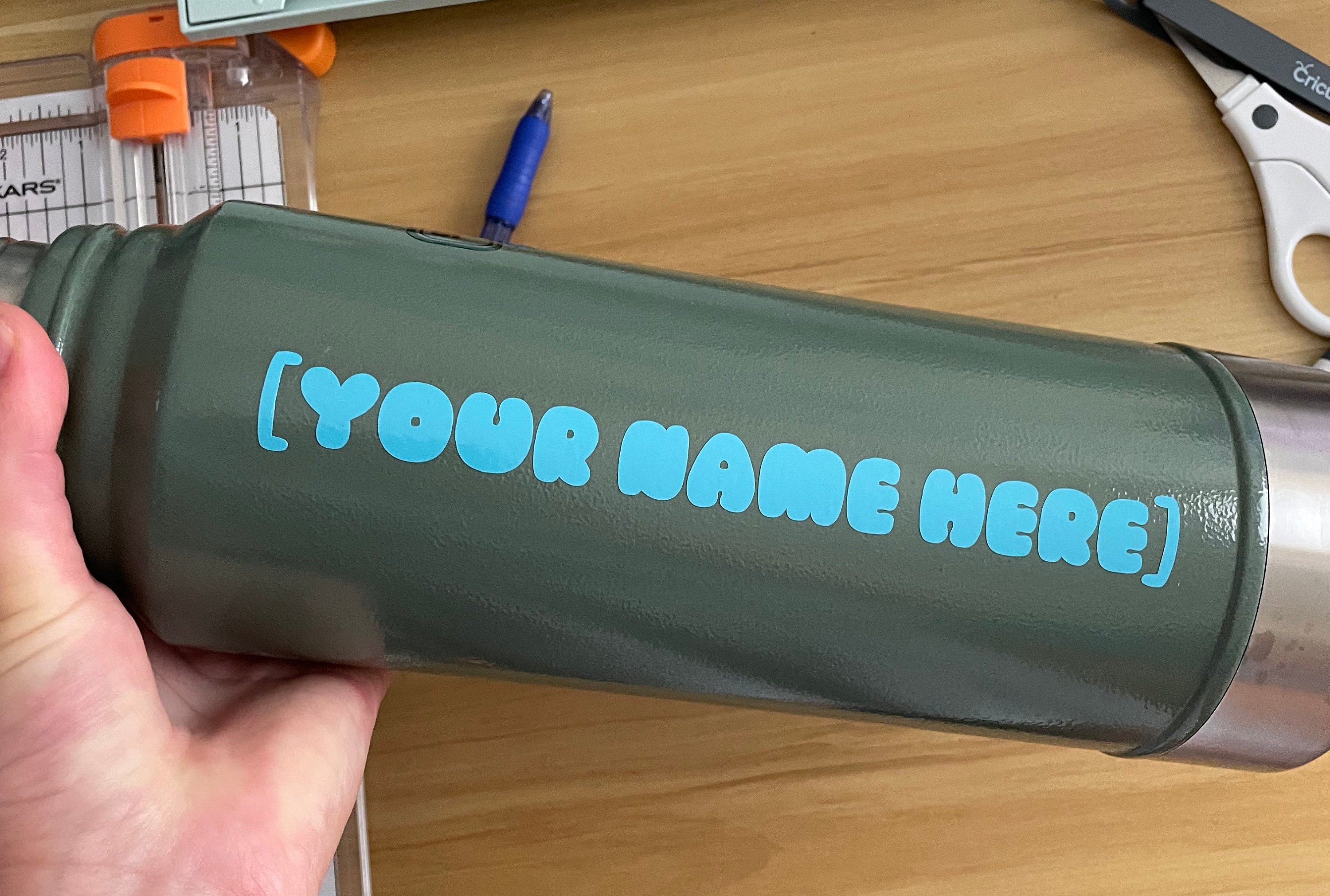 Personalized Vinyl Name Stickers 10-Pack | Etsy