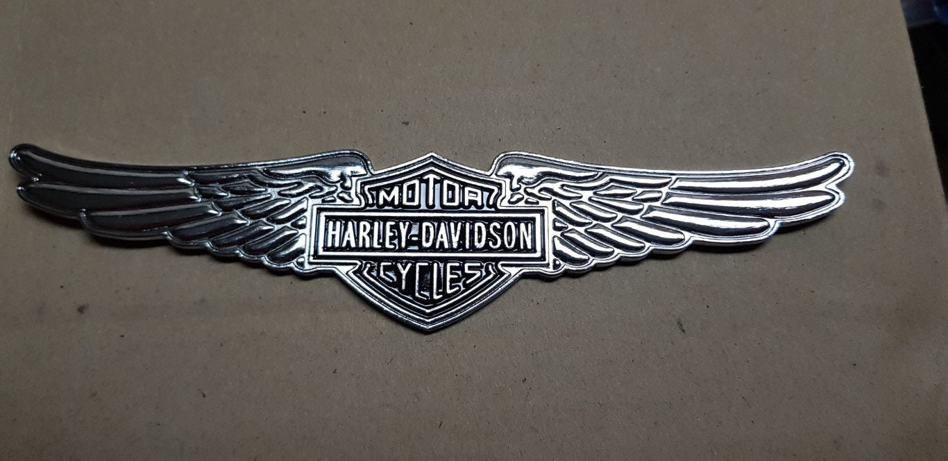 Harley Davidson Motorcycle Eagle Wing Metal Body Decal/Badge Etsy
