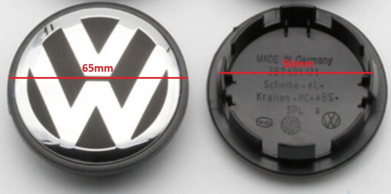 4 x Centre Wheel Caps 65mm for VW Volkswagen Vehicles. GTI Etsy