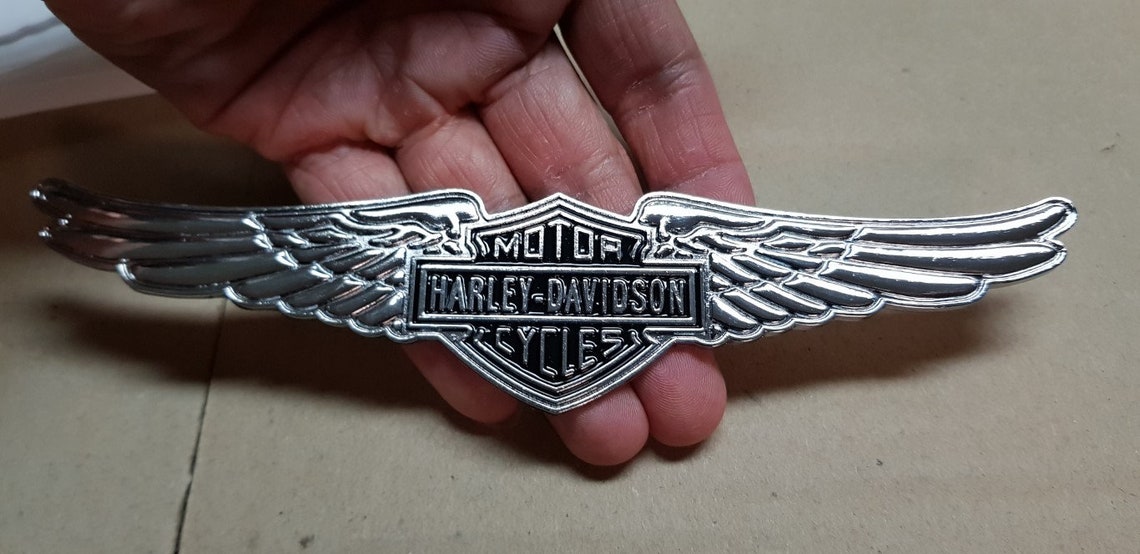 Harley Davidson Motorcycle Eagle Wing Metal Body Decal/Badge Etsy