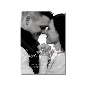 Personalized Save the Date | Personalized Wedding Invitation | Custom Wedding Invitation | Downloadable File (PDF + JPEG)
