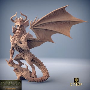 Kromatur the Elder Dragonlord Miniature: Epic Boss Print by Artisan Guild