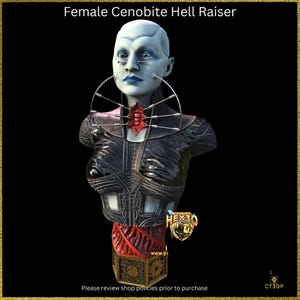 Female Cenobite Hellraiser Miniature - 3D Printed Model