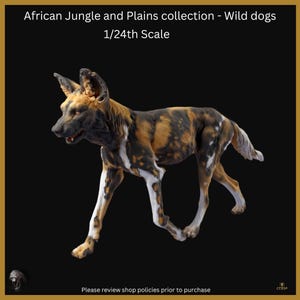 African Jungle and Plains - Wild Dog Collection by Animal Den Miniatures -1/24th scale