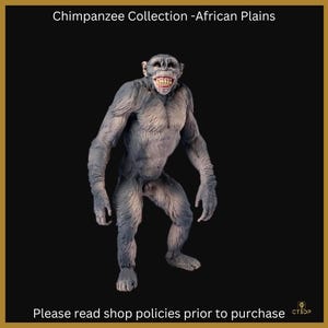 Africa Jungle and Plains Collection - Chimpanzees by Animal Den Miniatures