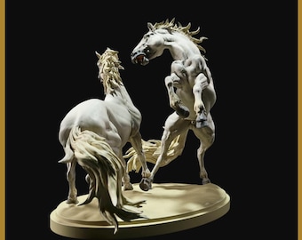 Camargue Miniature Horse collection by Animal Den Miniatures- collectible miniatures as single models or get the whole set