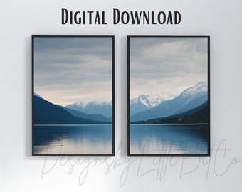 Mountain Print, Print Set of 2, Mountain Wall Art, Mountain Photography Print