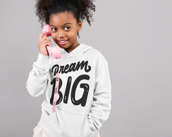 Dream big Youth heavy blend hoodie, zip-up hoodies, fleece hoodies, cotton hoodies, cropped hoodies, hoodie sweaters, hoodie dresses.