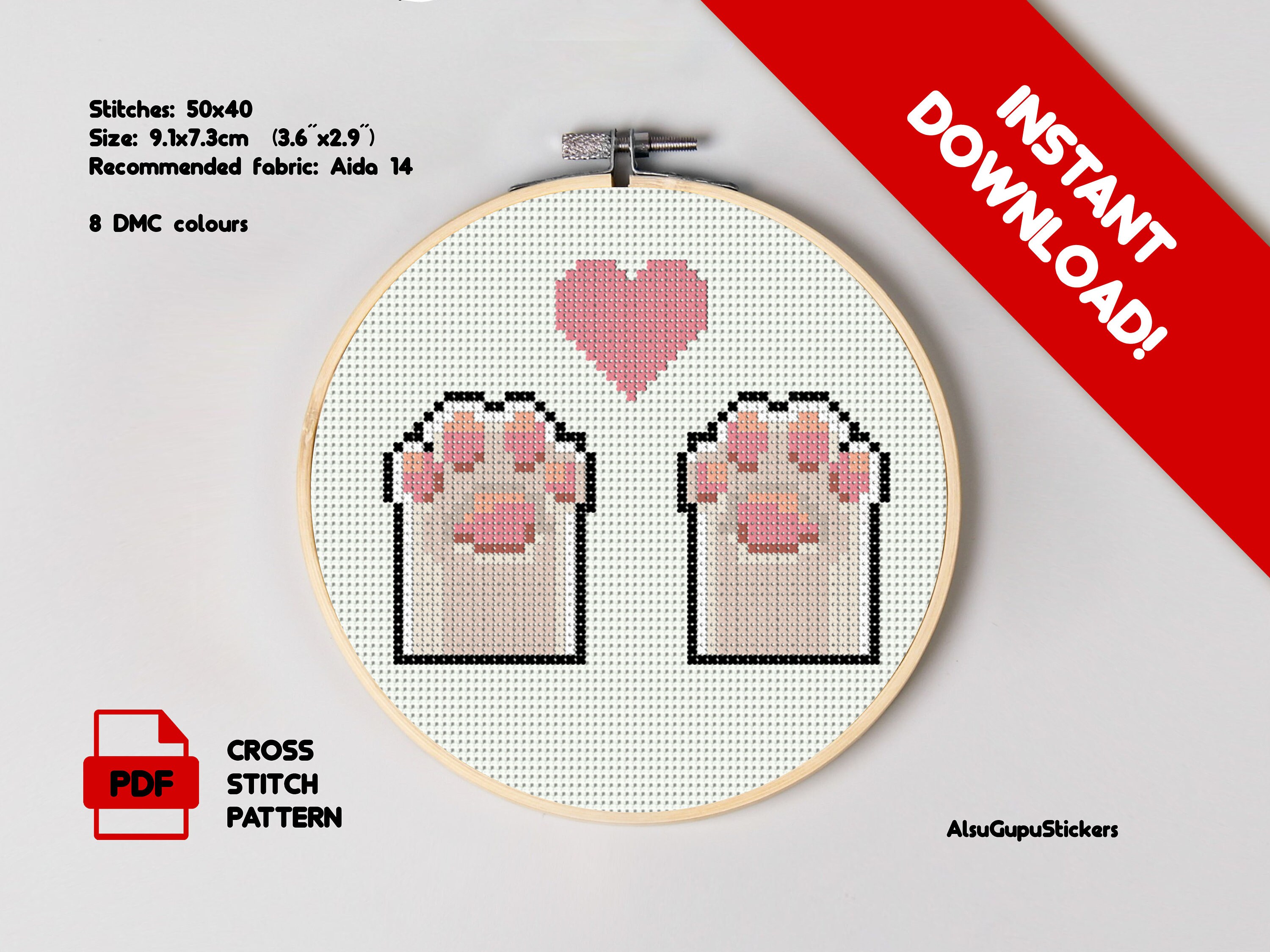 Art & Collectibles Cross Stitch Pattern Keeper Compatible Sparkling ...