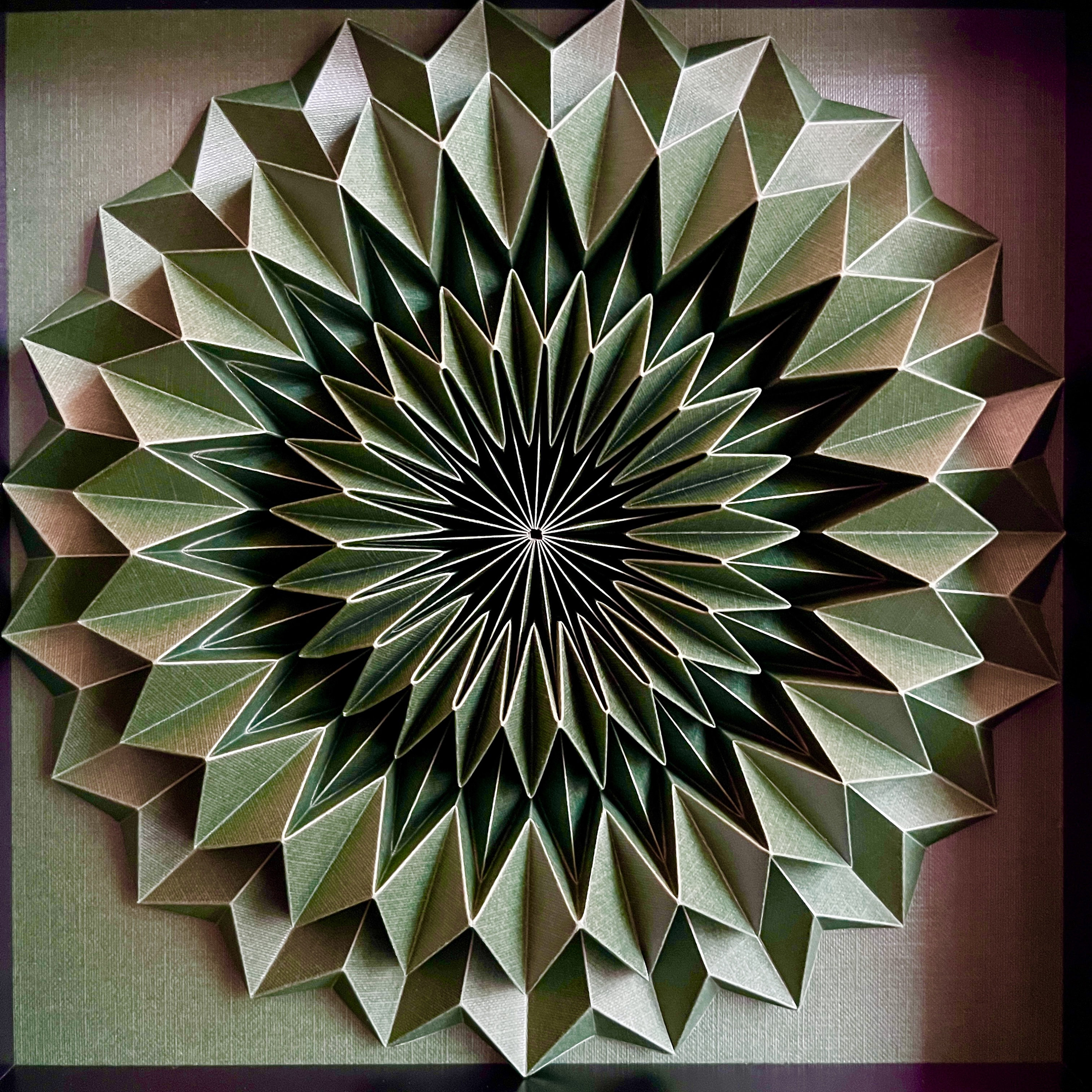 Sculpture géométrique en papier - 6 hirondelles - Sculpture 3D - Puzzle  origami - Modèle en papier personnalisé - À suspendre au mur - Trophée en