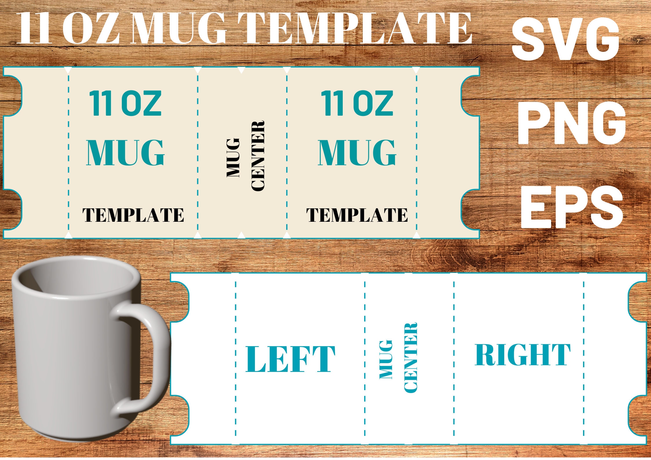 Mug Template 11 Oz Mug Full Wrap Template 11oz Cricut Mug Etsy Singapore