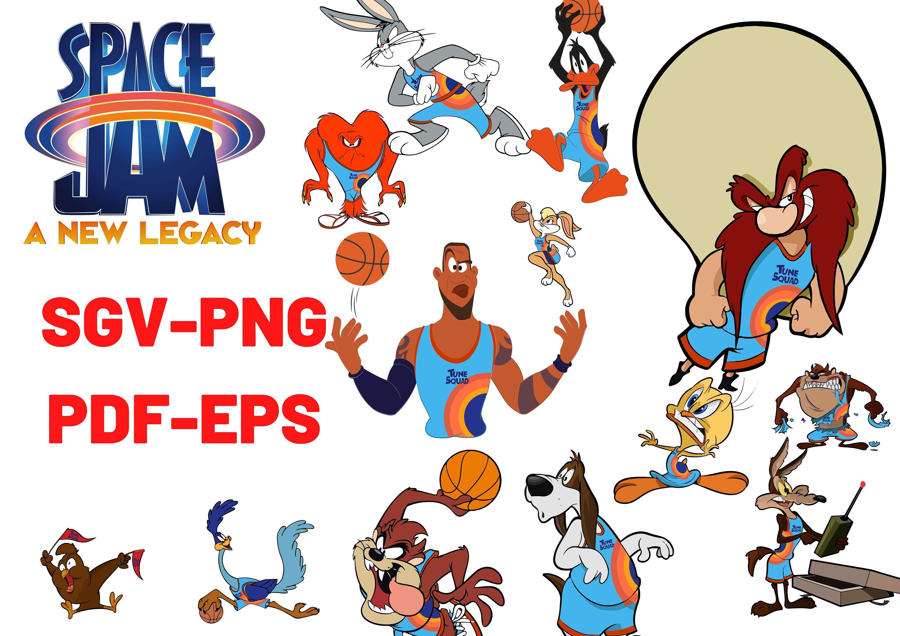 Space Jam Svg Space Jam Bundle Svg Space Jam Clipart Space Etsy