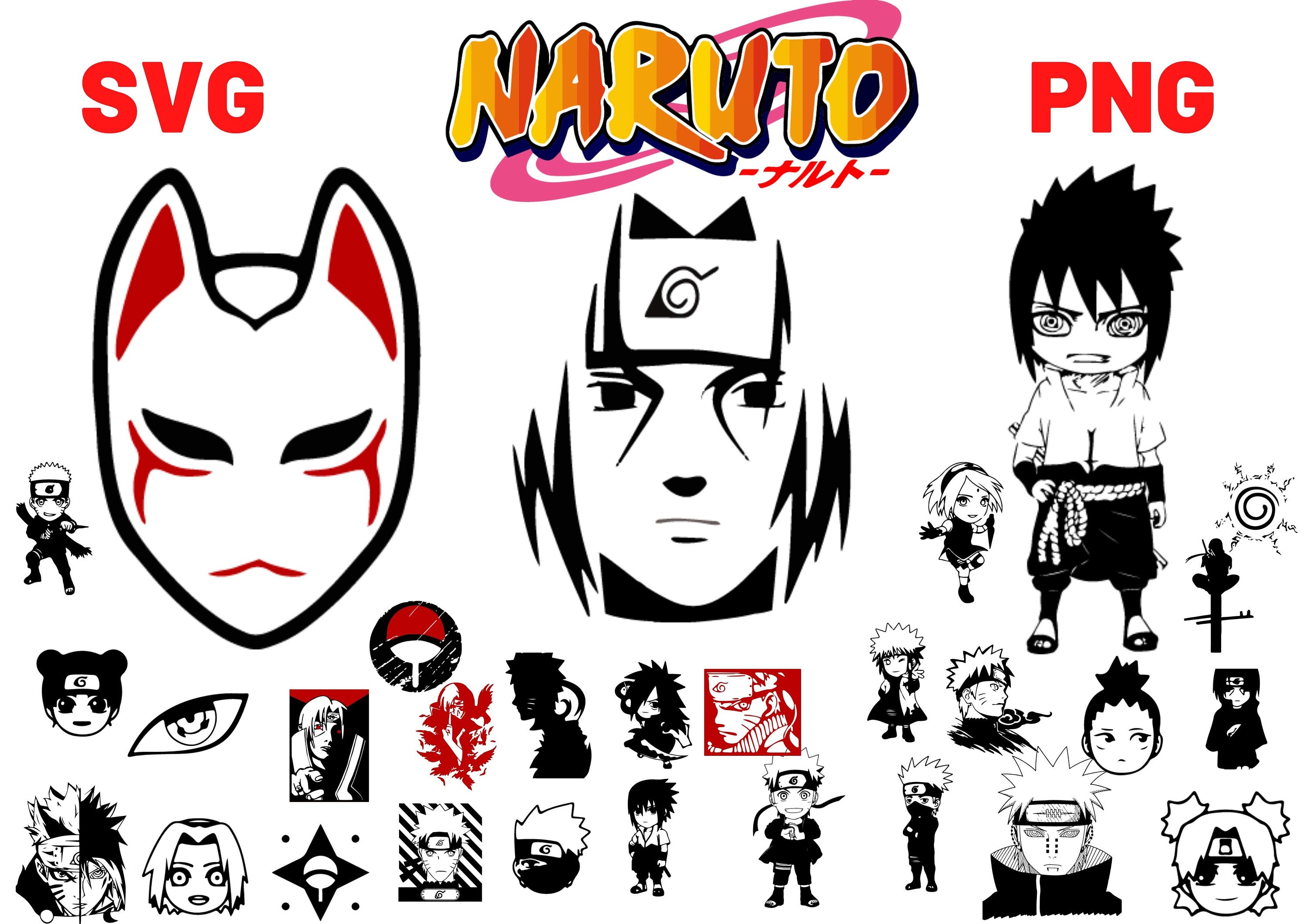 Naruto Svg Naruto Png Naruto Svg Bundle Anime Svg anime Etsy