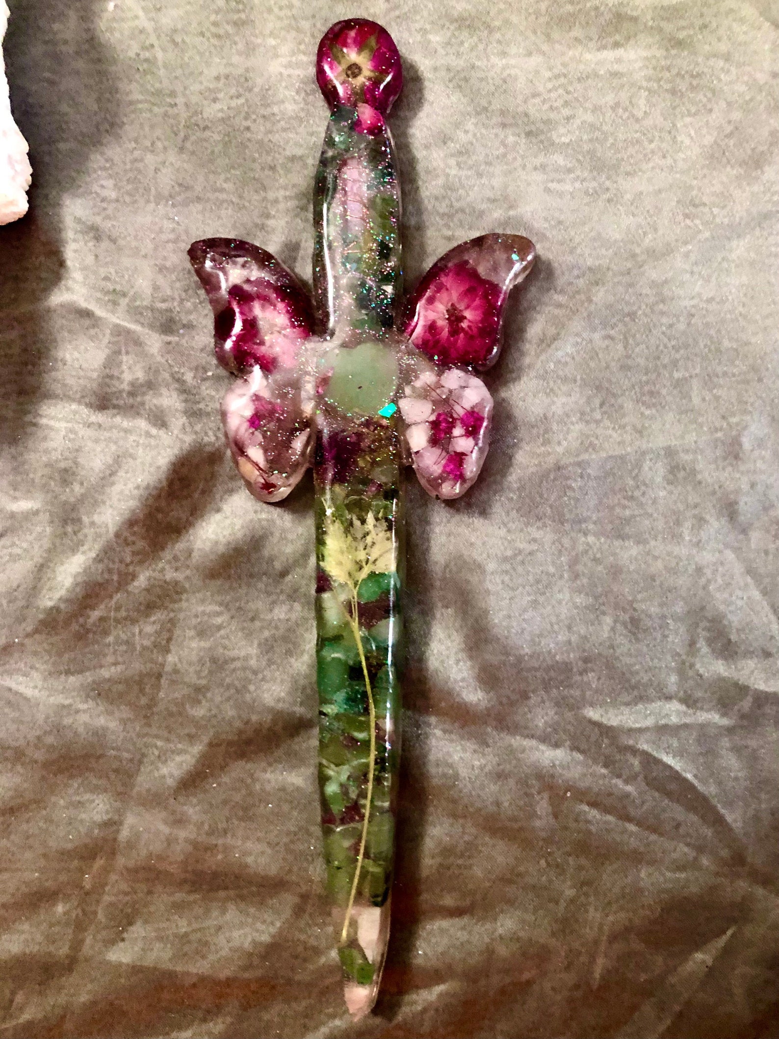 Butterfly Dagger Orgone Sculpture Etsy