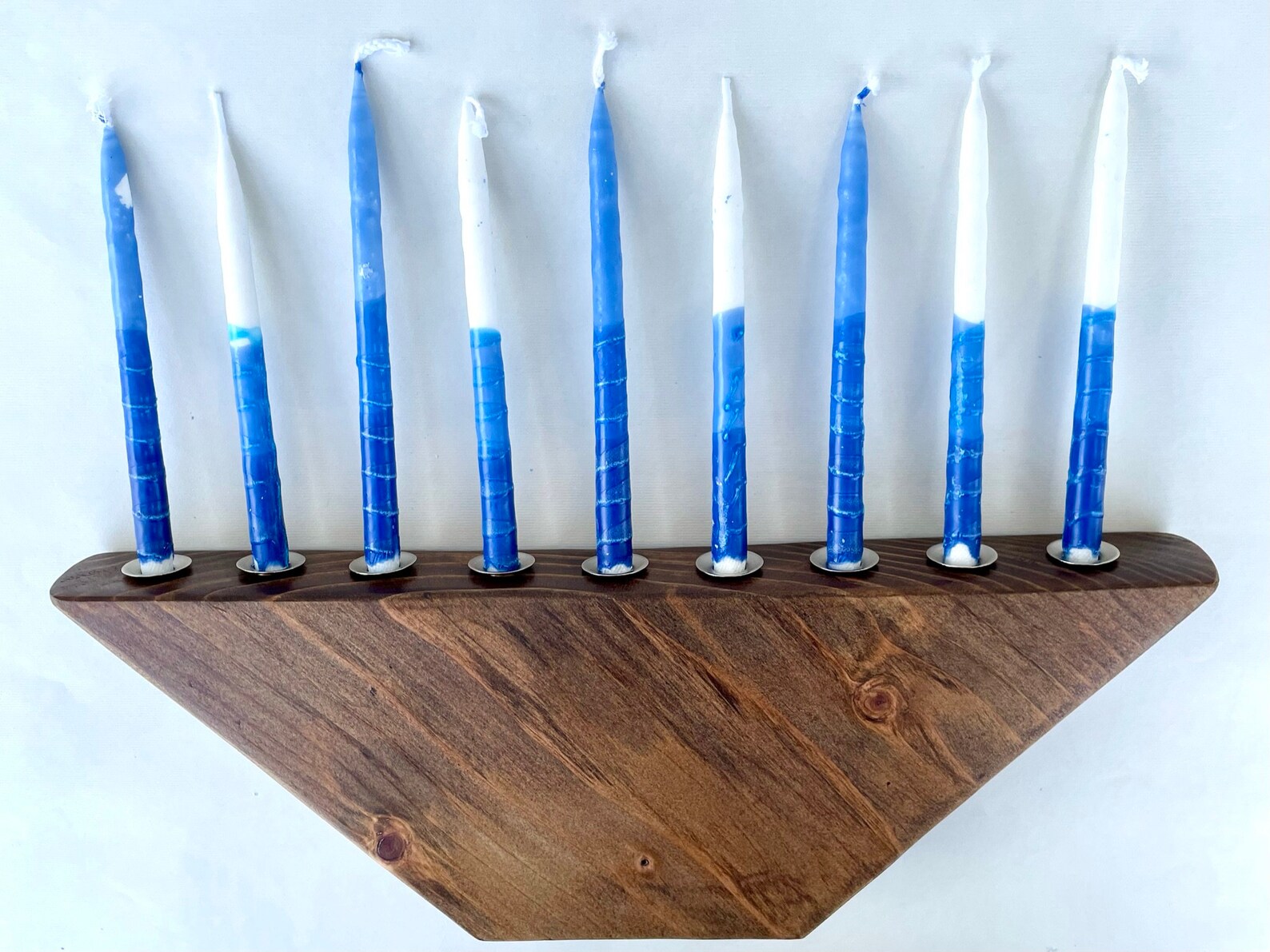 Wooden Menorah Chanukah Menorah Hanukkah Menorah Handmade Etsy