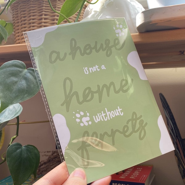 Ferret Paw Print Art Etsy