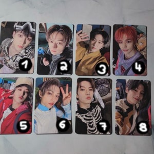 Cartes photo officielles 5 étoiles de Stray Kids
