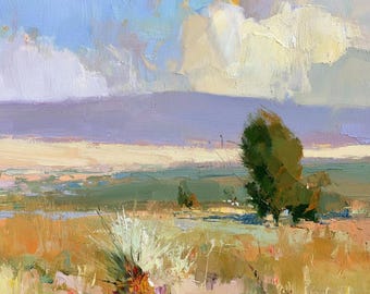 Arizona Landscape Original Oil Painting Desert Artwork Impressionist Art