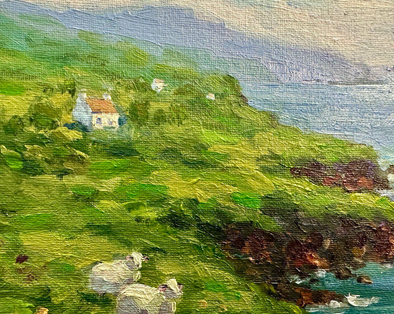 Irish Landscape Original Oil Painting Rural Ireland Impasto Artwork ...