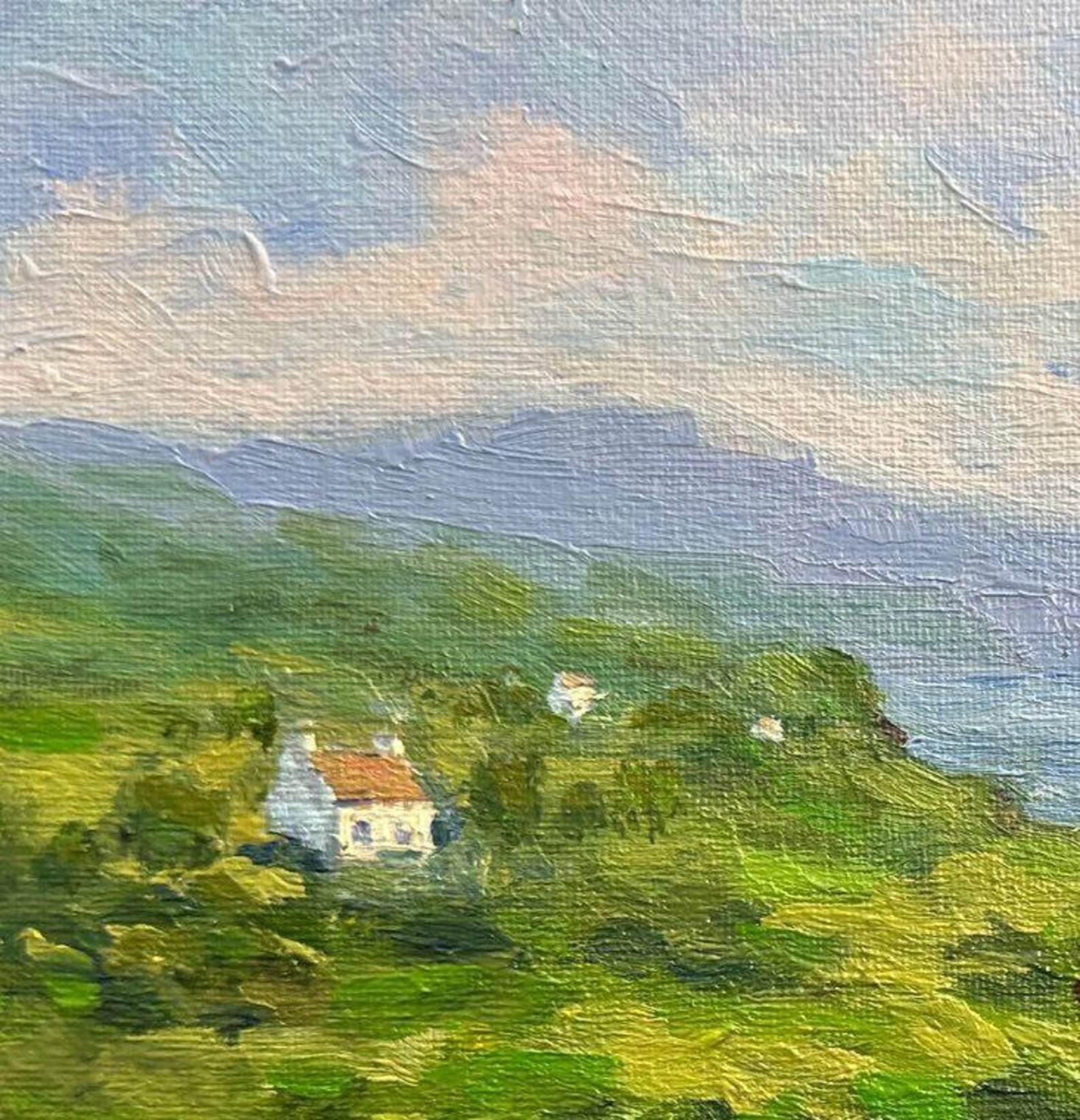 Irish Landscape Original Oil Painting Rural Ireland Impasto Artwork ...