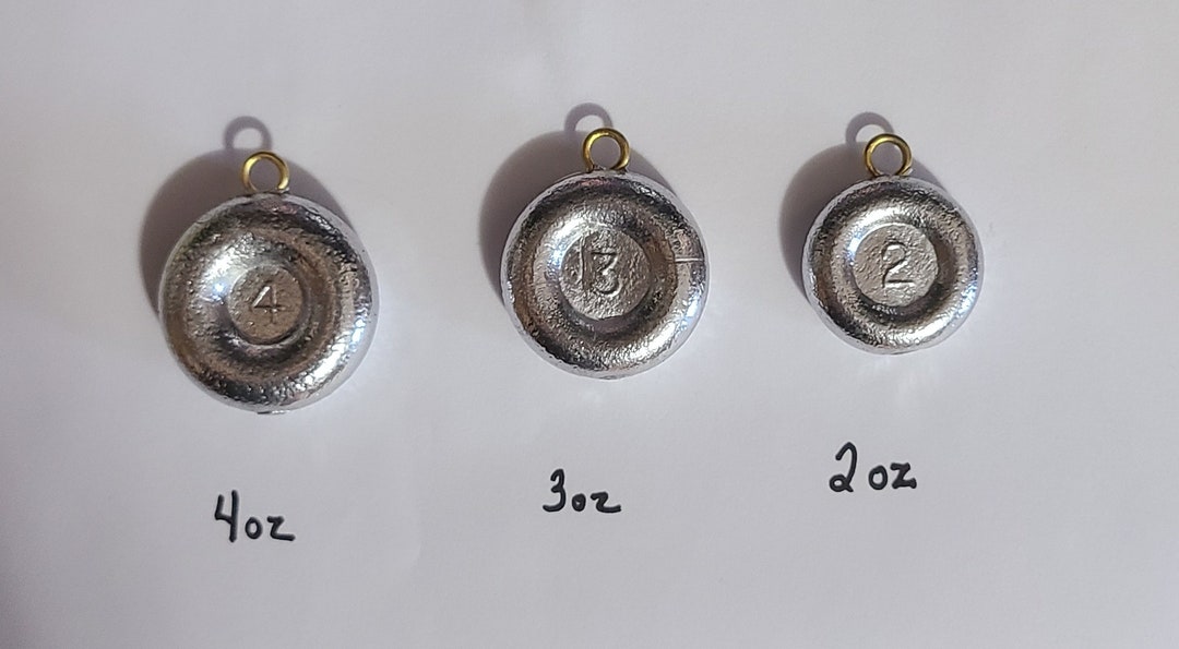 3 OZ River Coin Fishing Sinkers QTY 25 Veteran Owned Top