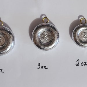 100 Coin River Fishing Sinkers weights - 2oz, 3oz, or 4oz Free Shipping