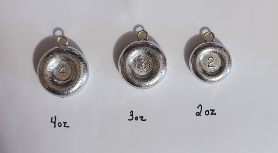 100 Coin River Fishing Sinkers Weights 2oz, 3oz, or 4oz Free