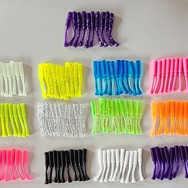 130 MINI MITE Lure Jig TAILS *13 different colors* free shipping