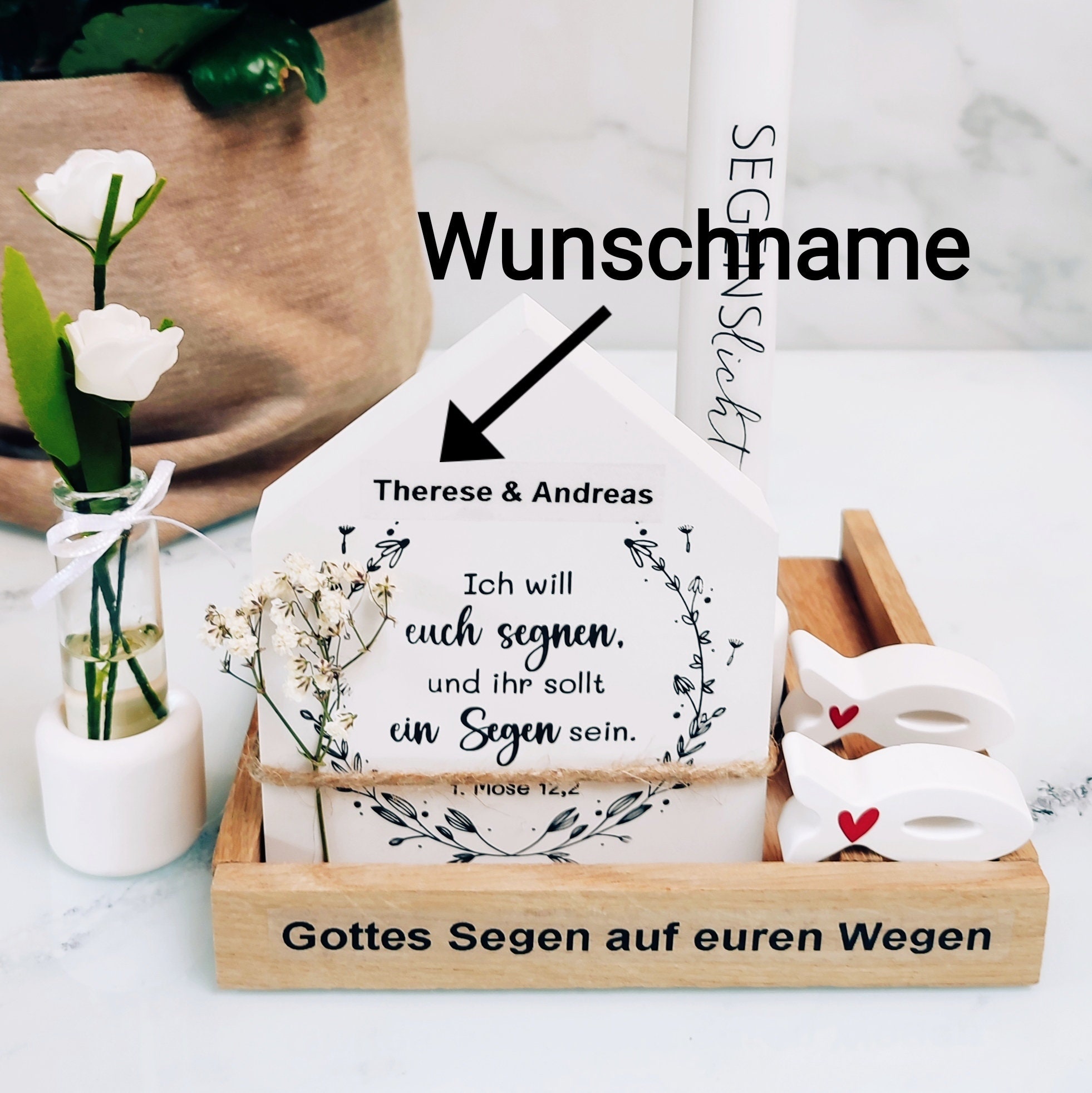 Personalisiertes Geldgeschenk Hochzeit. ich Will Euch Segnen Und Ihr