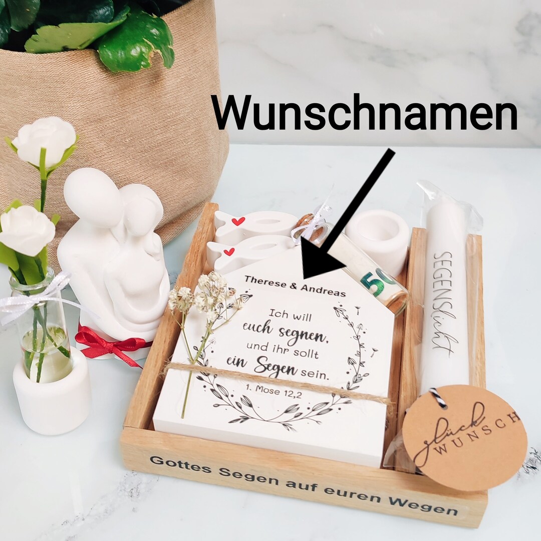 Personalisiertes Geldgeschenk Hochzeit. ich Will Euch Segnen Und Ihr