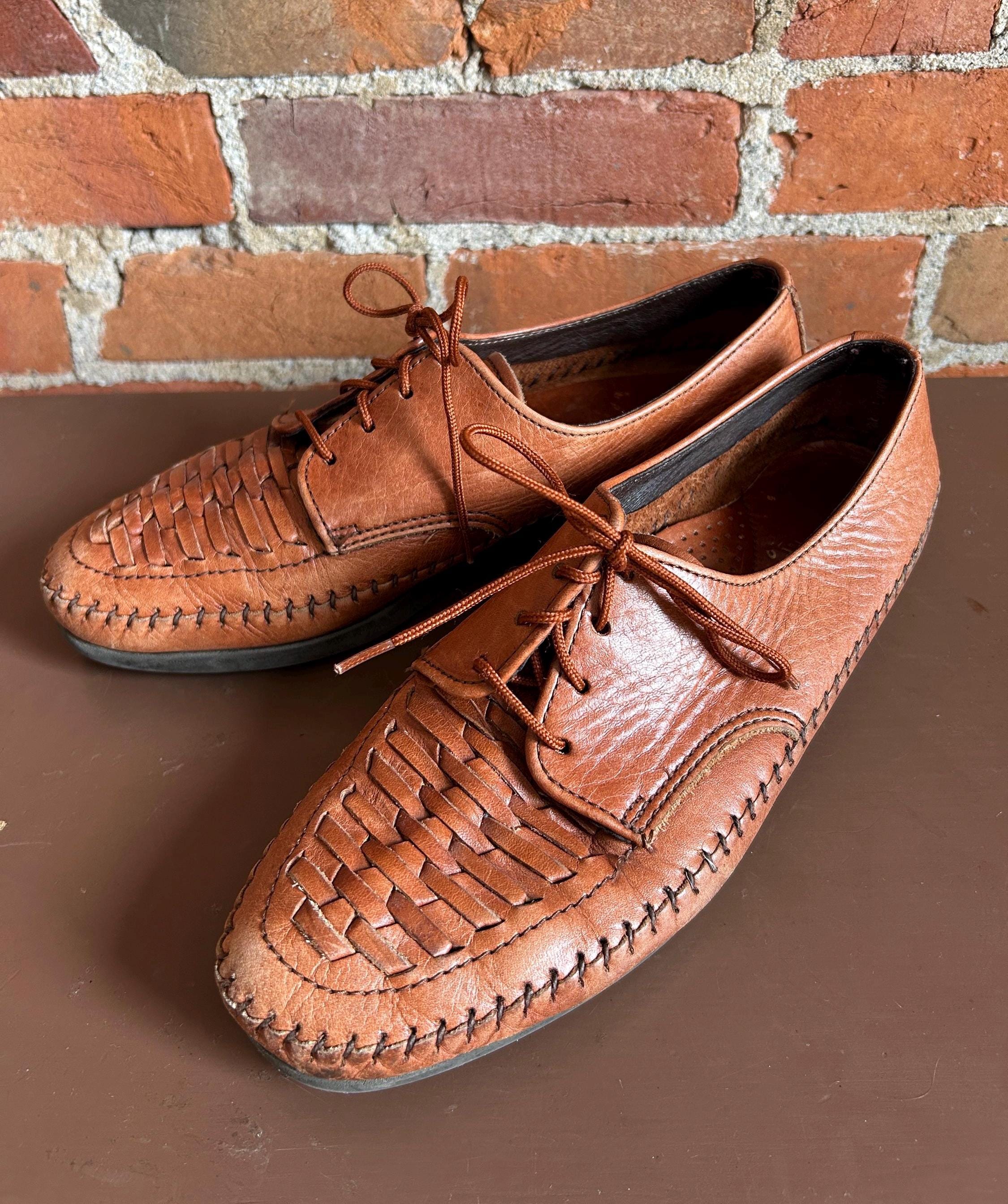 Woven Leather Oxford - Etsy display picture 2