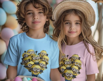 Custom Unisex Toddler Minions T-shirt, Minions Soft Cotton T-shirt, The Minions Kids Top.