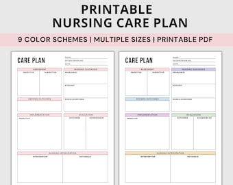 Nursing care plans printable,nurse Care Plan template,Printable nursing student template,Nursing study templates,med surg notes template