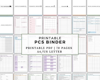 PCS binder printable,PCS checklist, Military move planner, Military family moving binder,Air force planner, Military pcs binder