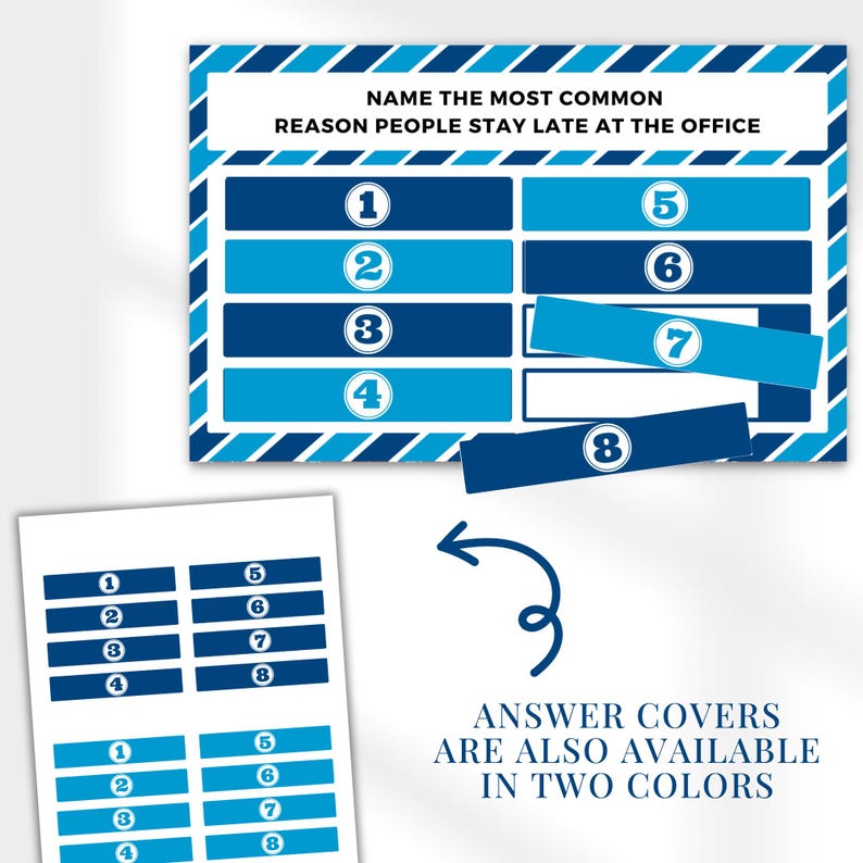 Office Friendly Feud Game,team Feud Game,group Party Games for Office