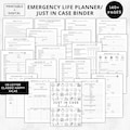 End of life planner printable,what if binder digital,Just in case of emergency planner bundle,ultimate life planner,funeral planner pdf a4 product logo