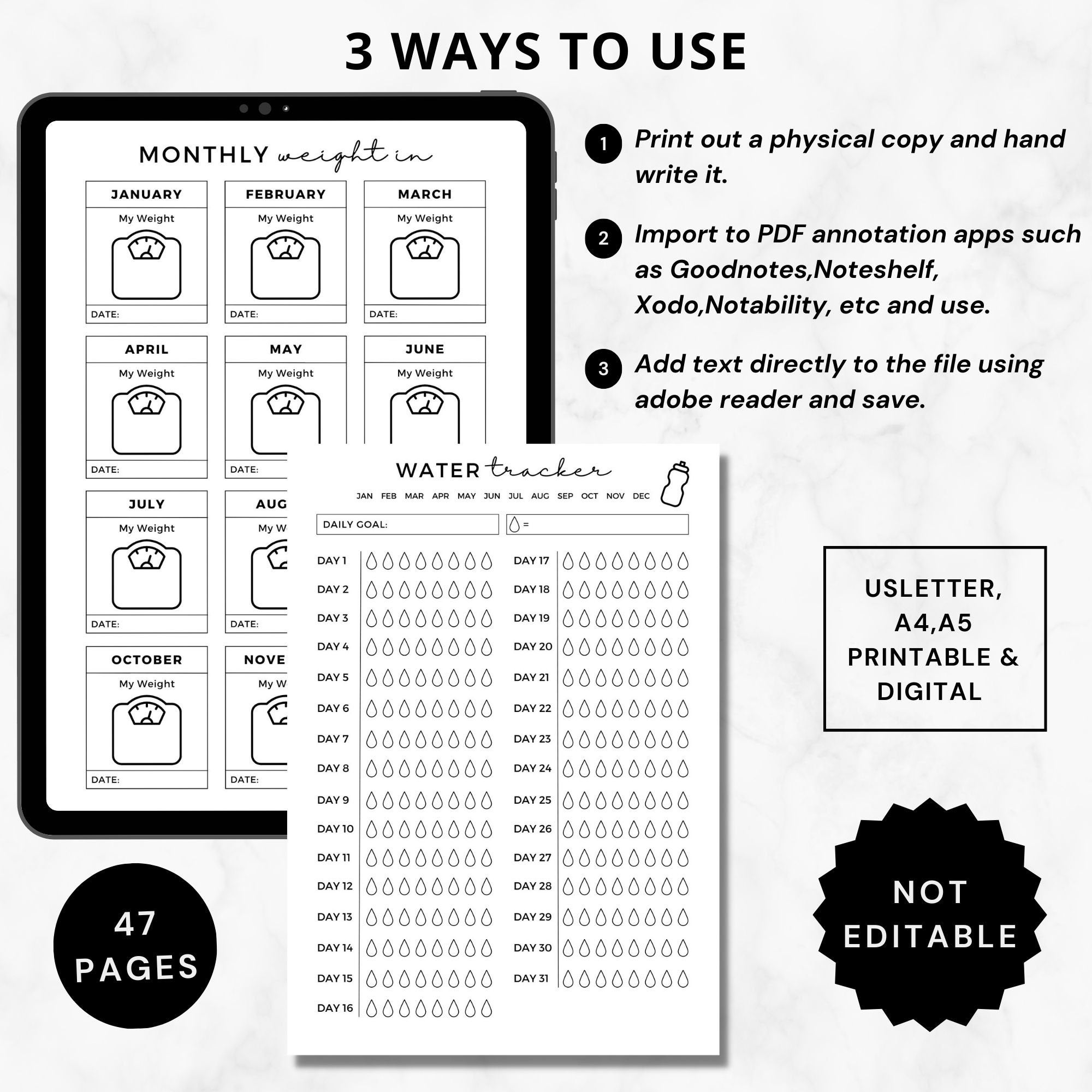 Ultimate Fitness Planner 2023 Printable Digitalfitness Etsy Australia