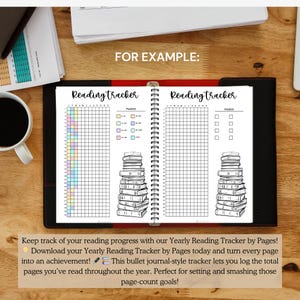 Yearly Reading Log: A4 A5 Printable Book Tracker (PDF) - Etsy