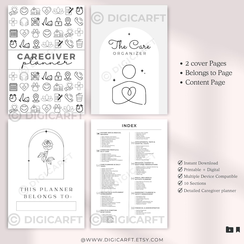 Caregiver Planner binder Printable,Caregiver Daily Log plus vital,Elder Caregiving journal a4,Home health care service forms,Medical tracker templates,caregiver daily weekly checklist,Caregiving Daily duties sign off,Caregiving workbook,Senior care at home planner,home care plan templates Pdf,Digital Caregiving journal planner,Caregiver binder,Caregiving checklist,Caregiver Responsibilities,Monthly Medication tracker,Symptom tracker,Daily pain tracker,Chronic pain tracker,Migrain tracker