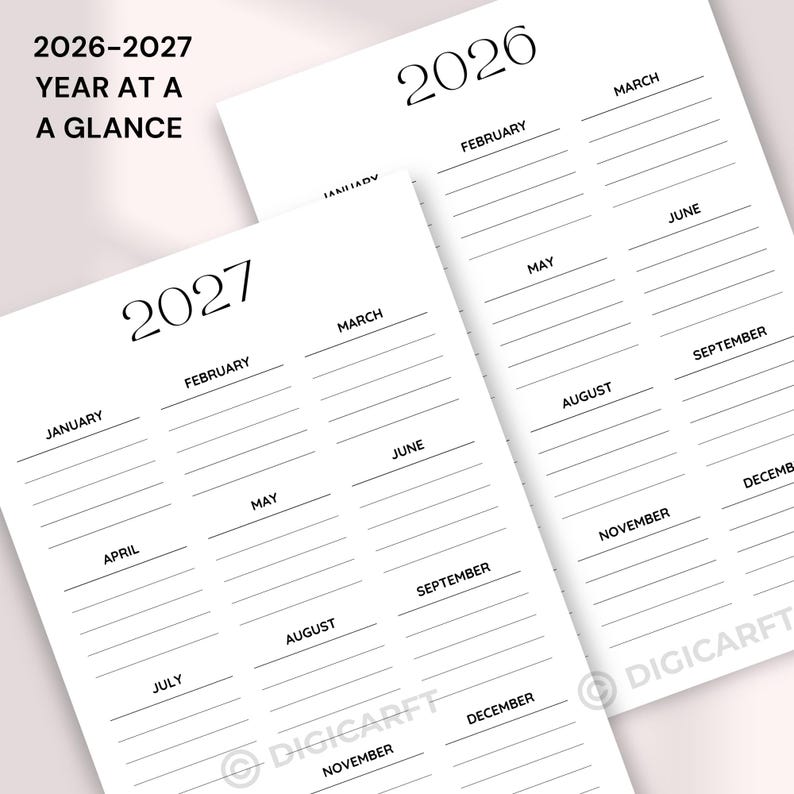 2026-2027 monthly planner printable editable,Dated monthly planner,October November December January February March April May June July August September,instant download,2026-2027 Monthly Planner bundle Printable,2026-2027 year at a glance digital ,2026-2027 yearly calendar,dated monthly planner a5,2026-2027 a5 planner,2026 year at a glance, 2026 year at a glance, 2026 calendar,2026 calendar