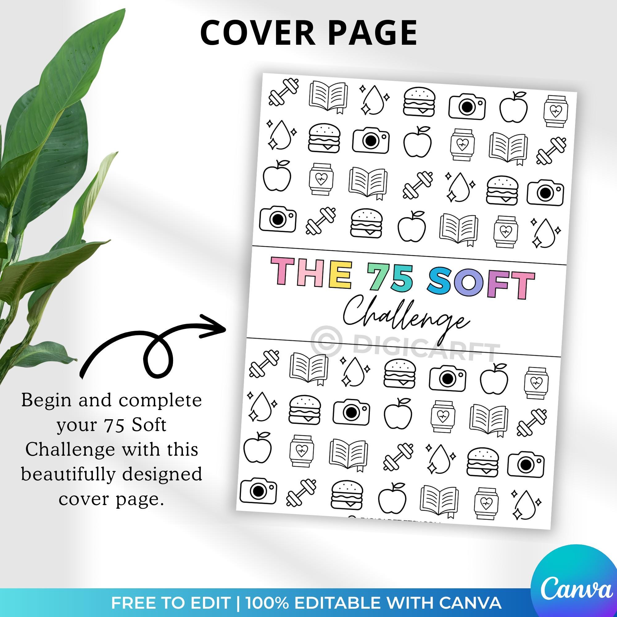 75 Soft Challenge Tracker Printable Editable,soft Challenge 75,easy ...