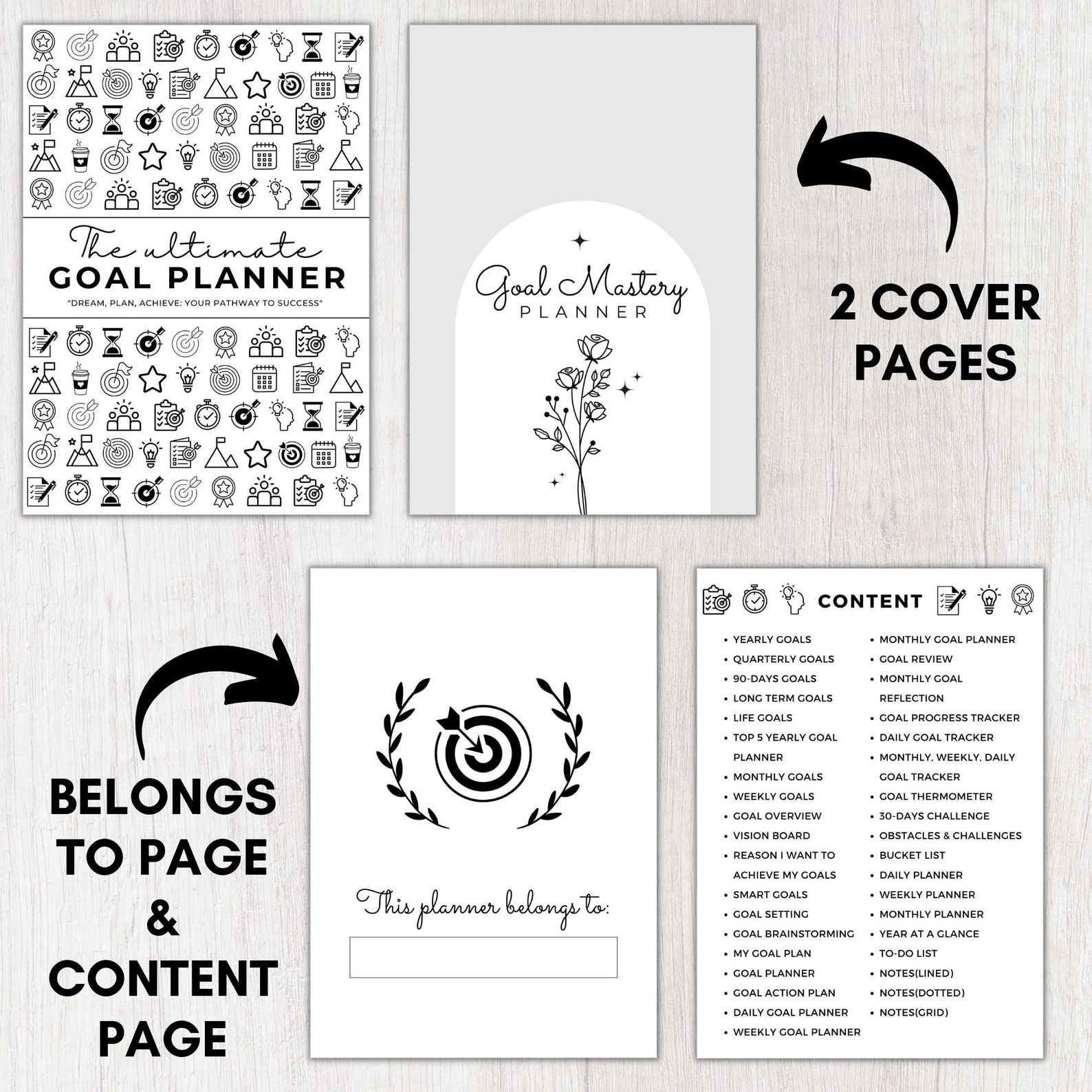 Ultimate Goal Planner 2026 Printable,daily,weekly,monthly,yearly ...