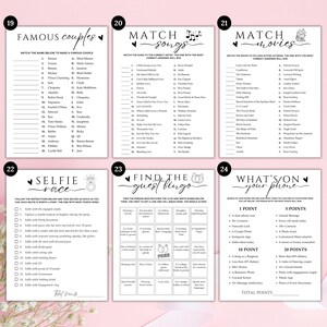 35 Engagement Party Games Bundle Printable,fun Games for Couples ...