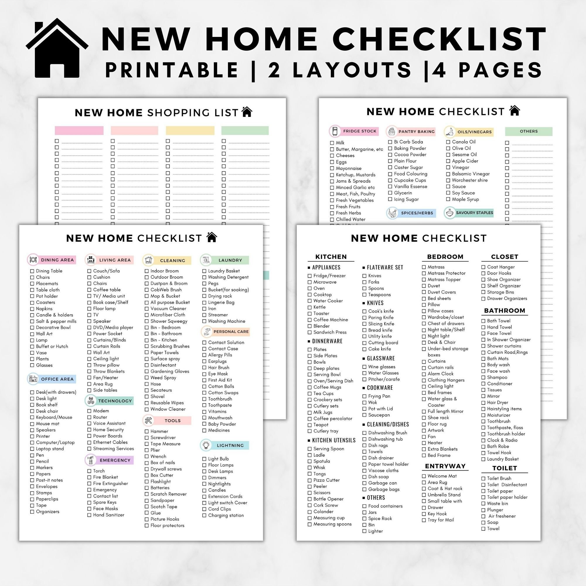 First Night Essentials Checklist  Moving tips, Moving house tips, New home  checklist