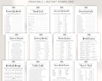 Book Club Games Bundle: 40 Printable Activities, Discussion Starters (PDF Download)