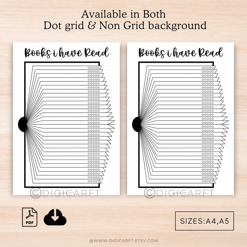 Books I read tracker printable,Reading log pdf,A5 Bullet journal pages,Booklover stuff,Reading journal planner digital,Favorite Books list
