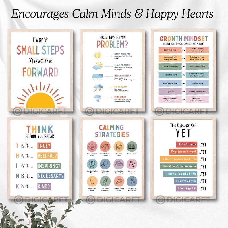 Calm down corner poster decor for kids room,calming corner classroom posters bundle,Coping skills,Circle of control,counselling room mental health emotional wellness banner,classroom calm down corner prints,Educational Wall art,Rainbow breathing classroom set,positive affirmation poster Teens,Calming strategies visuals printable Digital download, Be kind poster, How are you feeling poster, How big is my Problem Decor poster, Circle of control poster