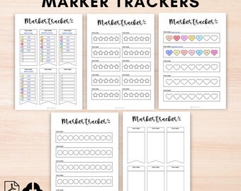 Marker test sheet printable,Pen swatch template a5,Marker swatch chart blank journal page,Journal Key tracker,A5 Bujo Pages,Bullett journal