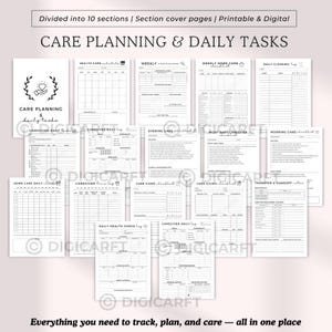Caregiver Planner binder Printable,Caregiver Daily Log plus vital,Elder Caregiving journal a4,Home health care service forms,Medical tracker templates,caregiver daily weekly checklist,Caregiving Daily duties sign off,Caregiving workbook,Senior care at home planner,home care plan templates Pdf,Digital Caregiving journal planner,Caregiver binder,Caregiving checklist,Caregiver Responsibilities,Monthly Medication tracker,Symptom tracker,Daily pain tracker,Chronic pain tracker,Migrain tracker
